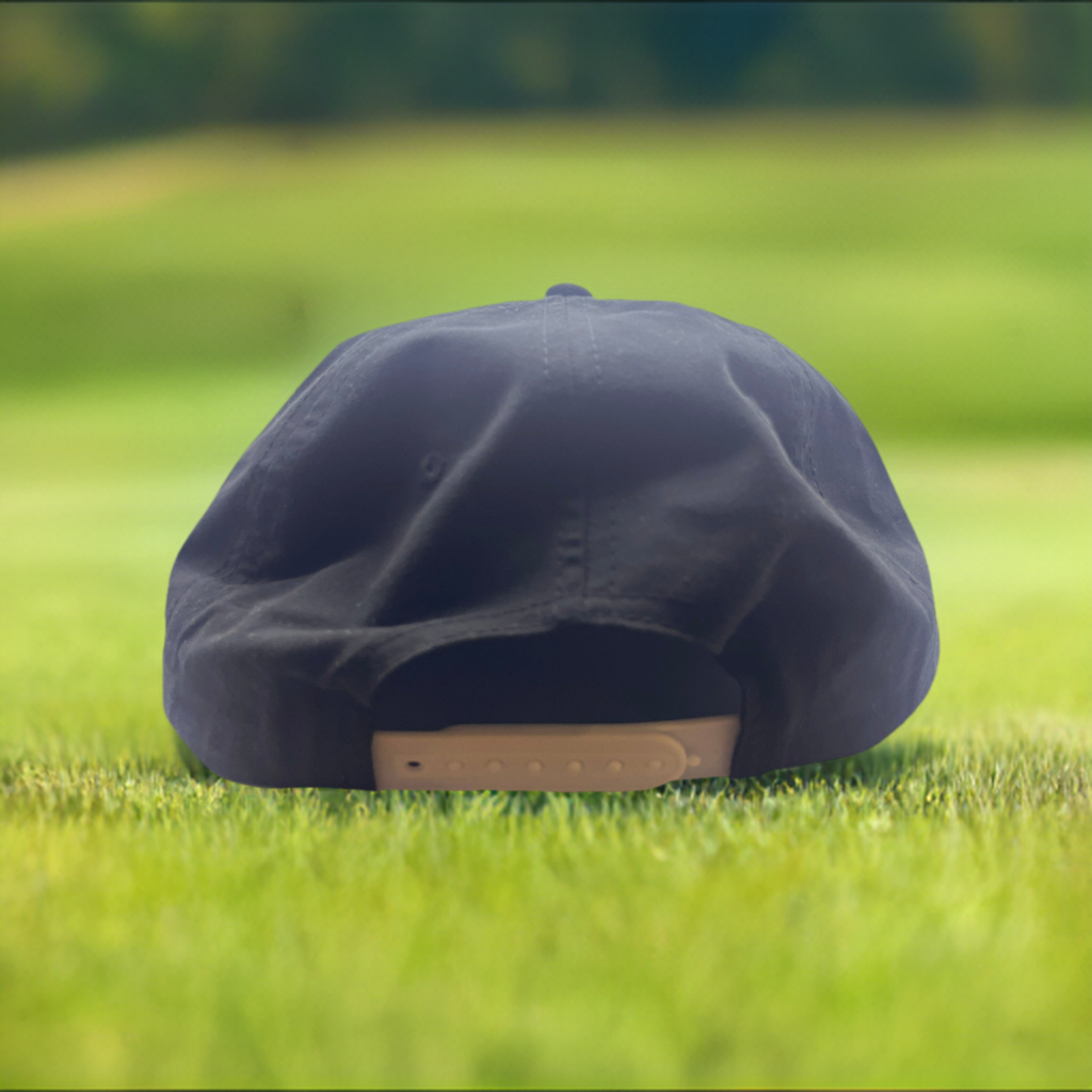 Black Hat with White Rope - Classic Golf Cap